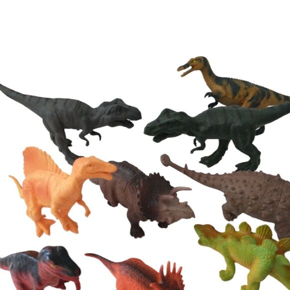 Dinosaurs Lot 14 Play Hard Plastic Vintage to Now Dinos Some Geoworld Safari Ltd - Picture 13 of 16